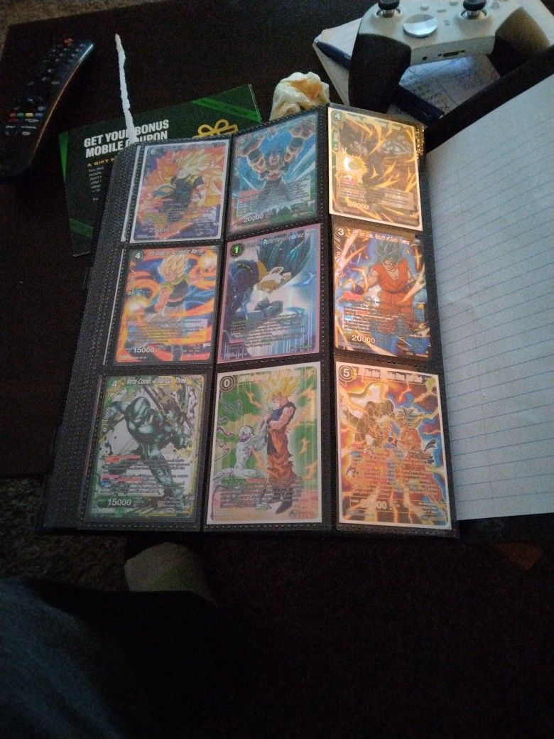 DBZ Cards / Entire Binder Of Foils / Secret Rares / Foil Rares Of All Types.