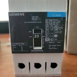 Siemens NGB3B020B Circuit Breaker
