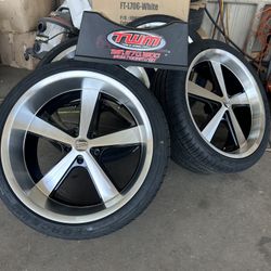 22” AMERICAN RACING WHEELS WHEELS WITH 