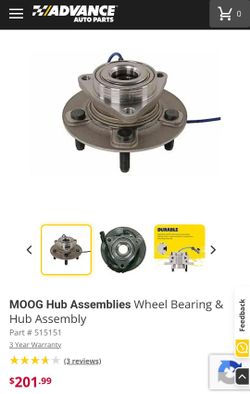 NEW DODGE RAM MOOG FRONT WHEEL BEARING HUB ASSEMBLY