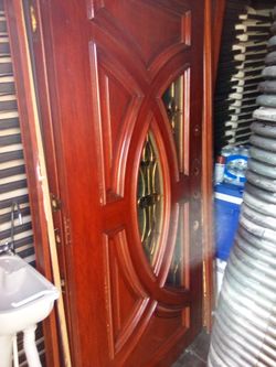 Solid wood double doors