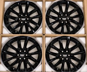 22” Cadillac Escalade Onyx gloss black wheels rims