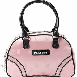 Rare Pink Playboy Bowling Bag Purse 
