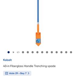 40-in Fiberglass Handle Trenching spade