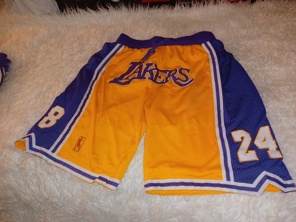 NWT Hardwood Classics Kobe Bryant Shorts Vintage Lakers Just&Don