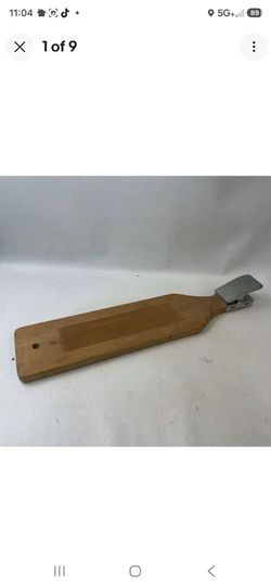 Wooden Fish Filet Cutting Scaling Cleaning Board With Clip