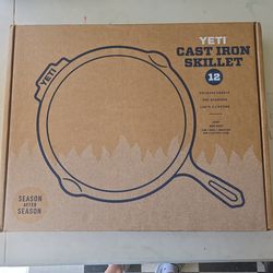 New Yeti cast iron skillet 12 inch