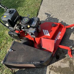 Carry On Trailer With Encore Zero Turn Commercial Mower 