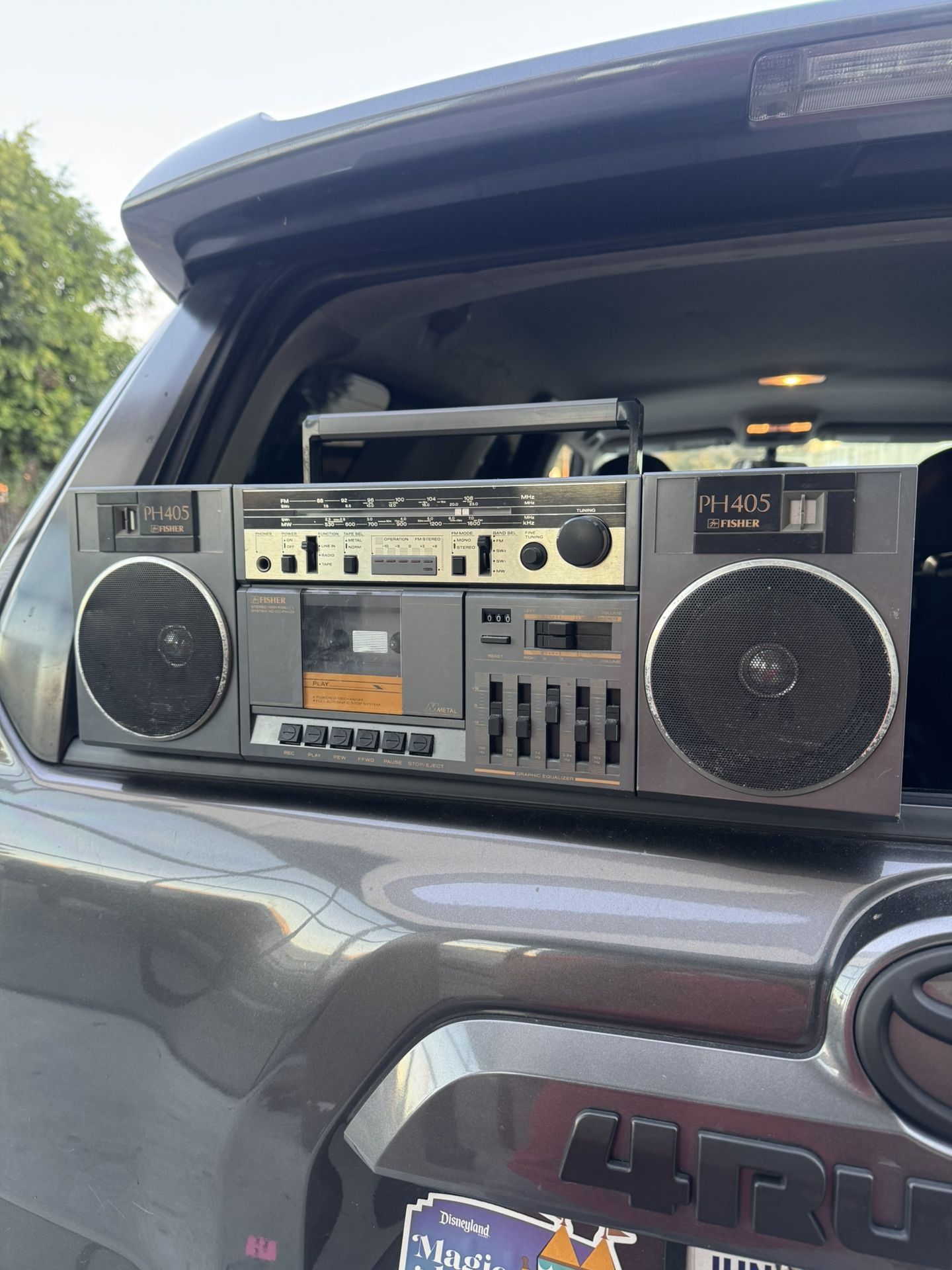 Vintage Boombox Portable Cassette Tape Player