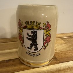 VTG Beer Stein Germany Berlin Coat Arms Beer Mug Tankard Thewalt Mark Lodge Bar