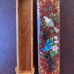 Hand-Painted Qalamdan or Jewelry Box or watch box
