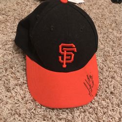 Signed Matt Kane Hat Sf Giants