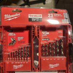 Milwaukee Cobalt RED HELIX Drill Bit Set (23-Piece