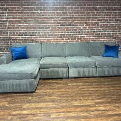 Delivery Available Macy’s Gray Sectional Sofa Couch