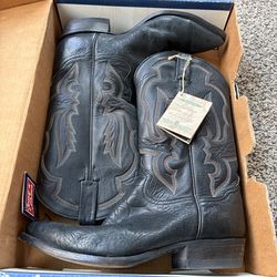 Vintage Tony Lama Snakeskin & Leather Western Boots