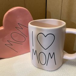 Rae Dunn Ceramic Mug And Heart