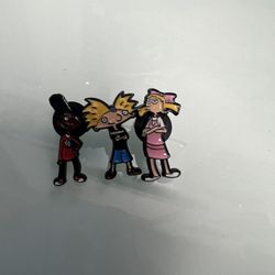 Hey Arnold Brooch Pins
