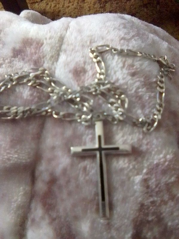925 Sterling Cross With Chain