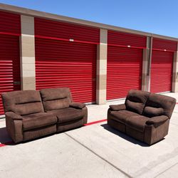 Dark brown recliners
