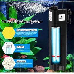 18w UV 3-STAGE AQUARIUM FILTER CLARIFIER