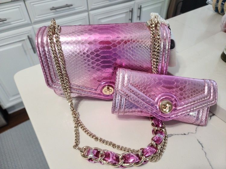 Brahmin Purse And Wallet, Beautiful Color.