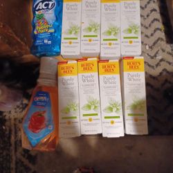 Burts Bees Purely White Toothpaste Crest Kids Strawberry Mouthwash Ans Kids Act Pinapple  Punch Mouthwash 