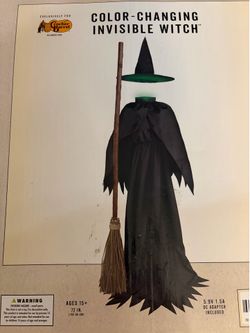 The Cracker Barrel 6 Ft Animated Invisible Witch NIB