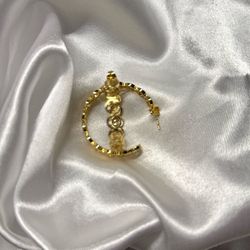 Happy Face Hoop Earrings 