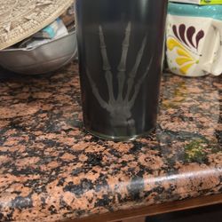 Halloween Skull Candle