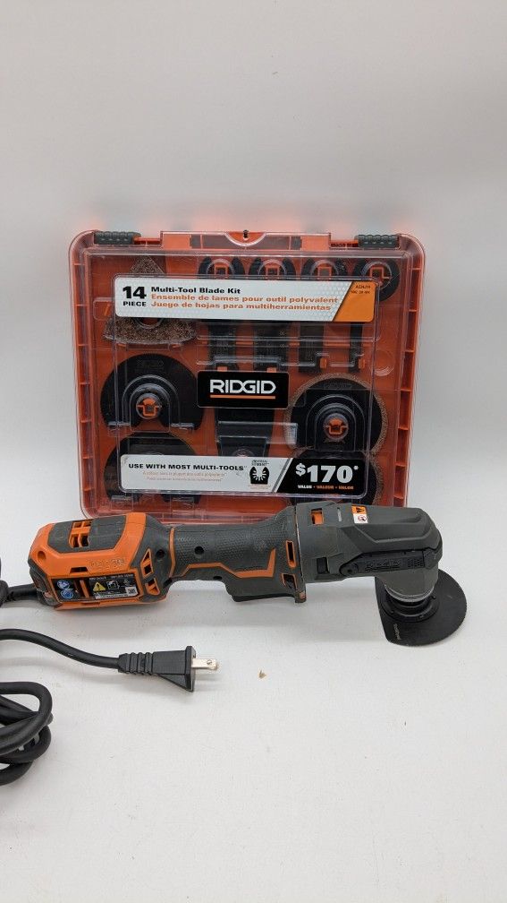 Ridgid (R8223406) 4 Amp Corded Job max Multi-Tool With Tool Free Head