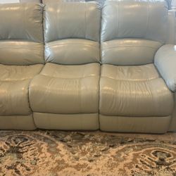Leather Sofa And Electric Reclining Couch
