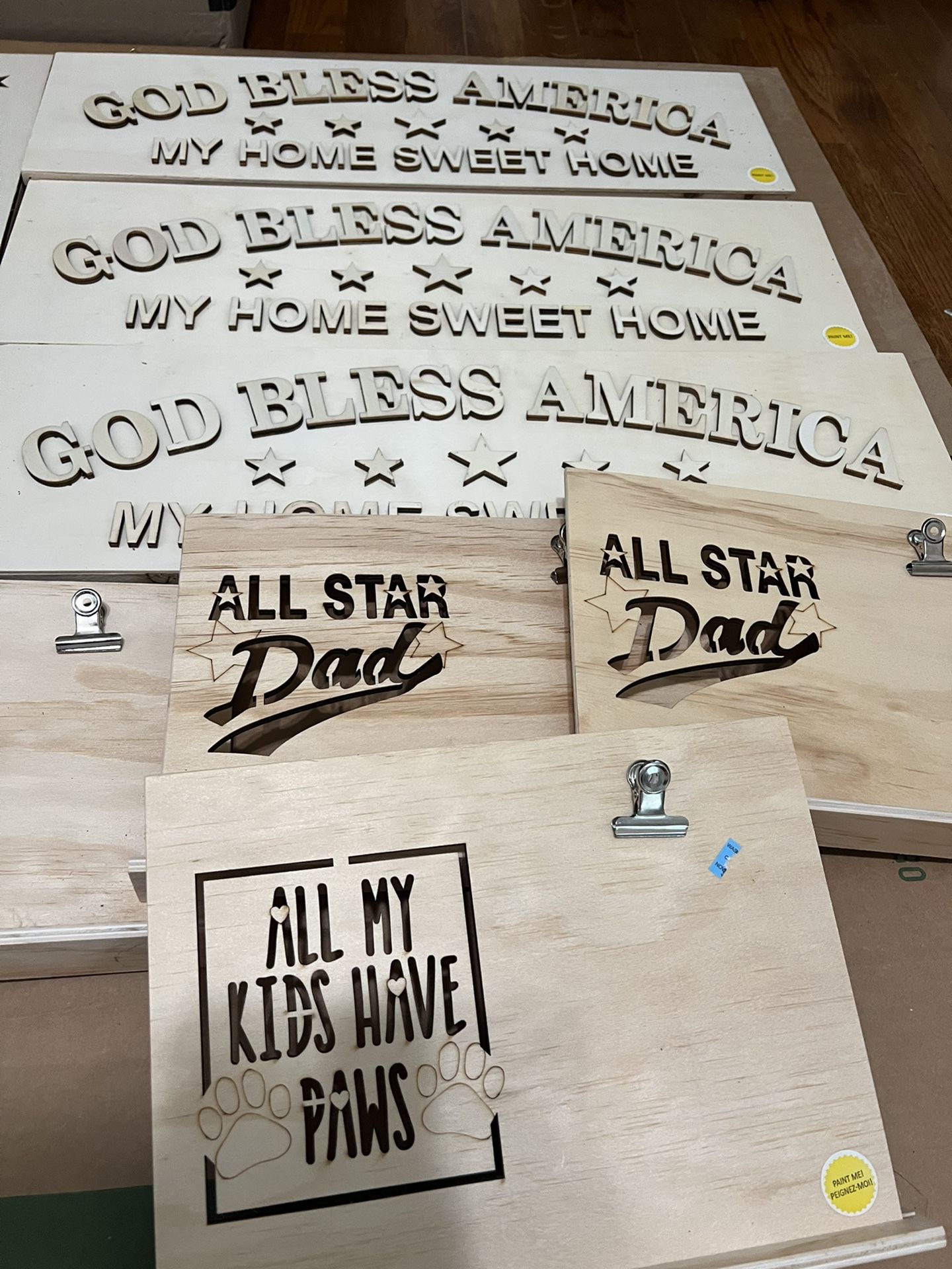 NEW Wooden DIY Decor/Crafts
