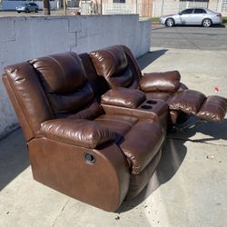 Brown Leather Couches 