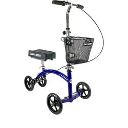 Knee Scooter Steerable With Basket And Knee Cushion Cover Like New