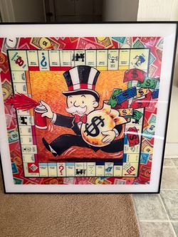 Monopoly 3D image framed mint condition