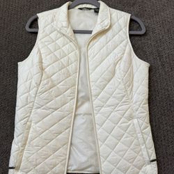 Eddie Bauer, Vest , Cream, Small 