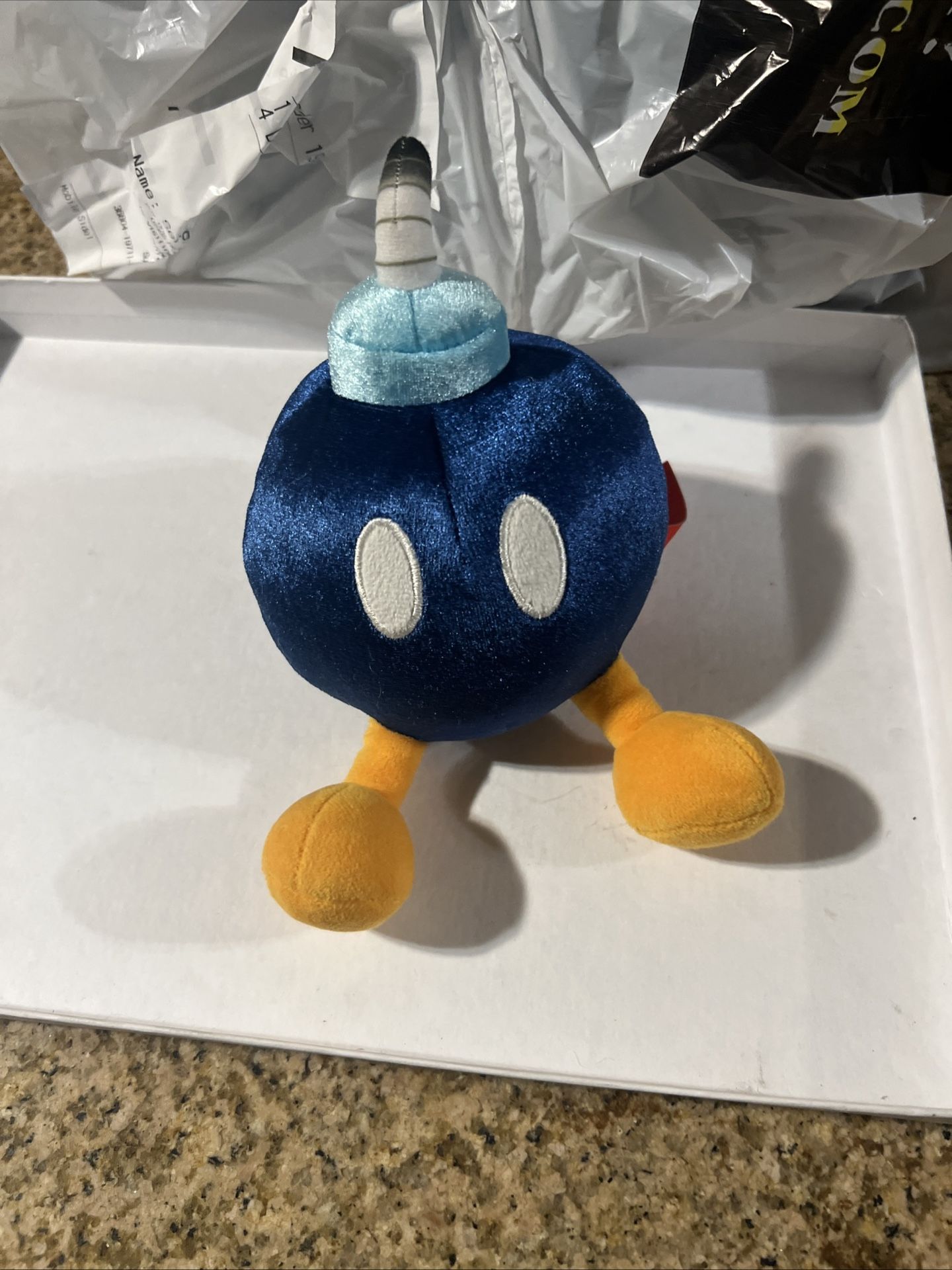 2017 Nintendo Little Buddy LLC Super Mario Bros Bob-omb Bomb Plush Doll 6 inch
