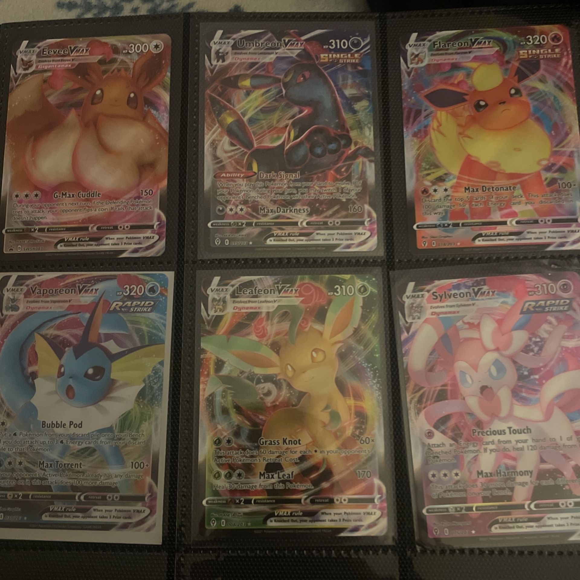 Evolving Skies Vmax And Eevee Vmax Pokémon Cards Looking To Trade For Yugioh Cards