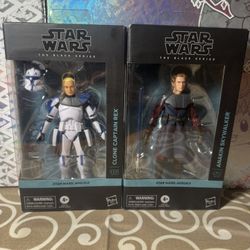 Star Wars black series Rex and anakin lot