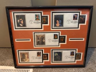 Universal Monsters Vintage 1997 Universal Classic Movie Monsters Framed Collection – 5 First Day Covers