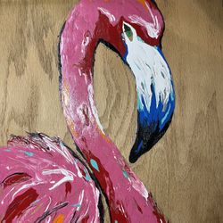 Pink Flamingo Art