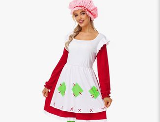 Women's strawberry shortcake Costume Set