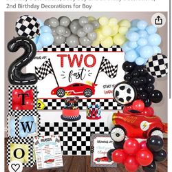 Two Fast Birthday Party Decorations  