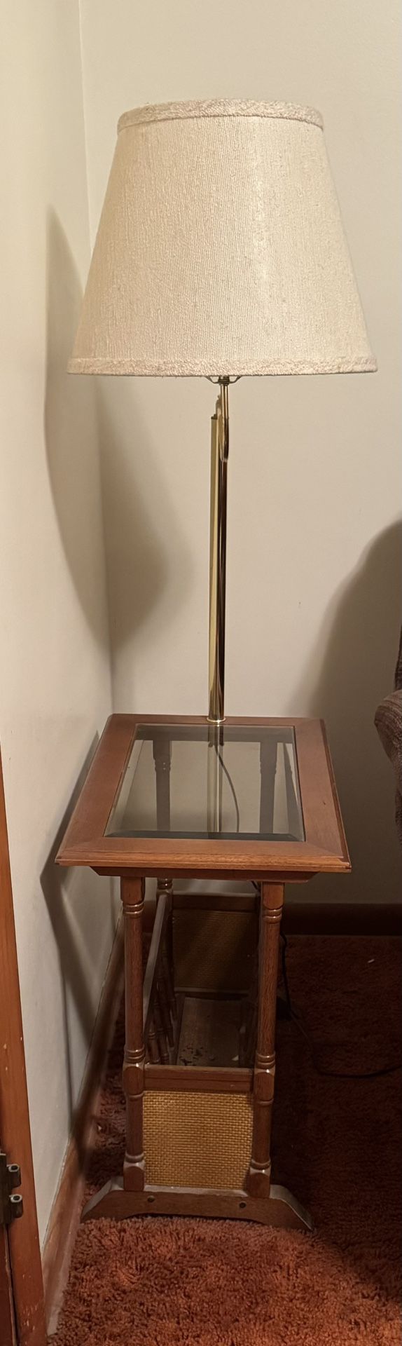 Side Table With Lamp