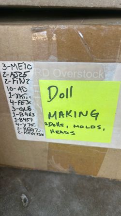 Porcelain making dolls and wigs many colors many shapes many sizes