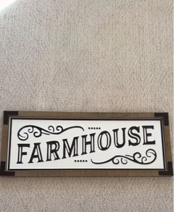 Farmhouse Wood Framed Wall Sign