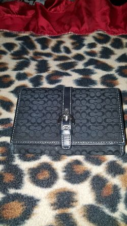 Authentic black Coach wallet