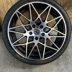 19” BMW 666M Style Staggered Replica  Wheels And Tires