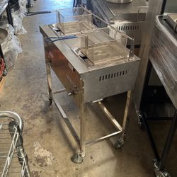 New Stainless Deep Fryere Dounle Basket New/ Nuevo Fridora En Especial Por Gas Propano