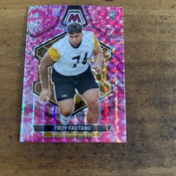 2024 MOSAIC TROY FAUTANU PINK ROOKIE 